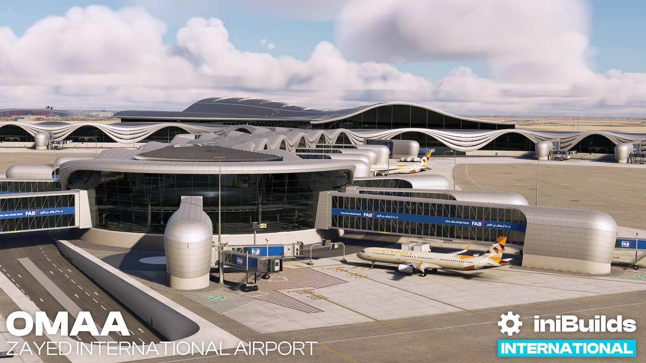 iniBuilds OMAA Abu Dhabi / Zayed International Airport v1.0.1 SimPlaza